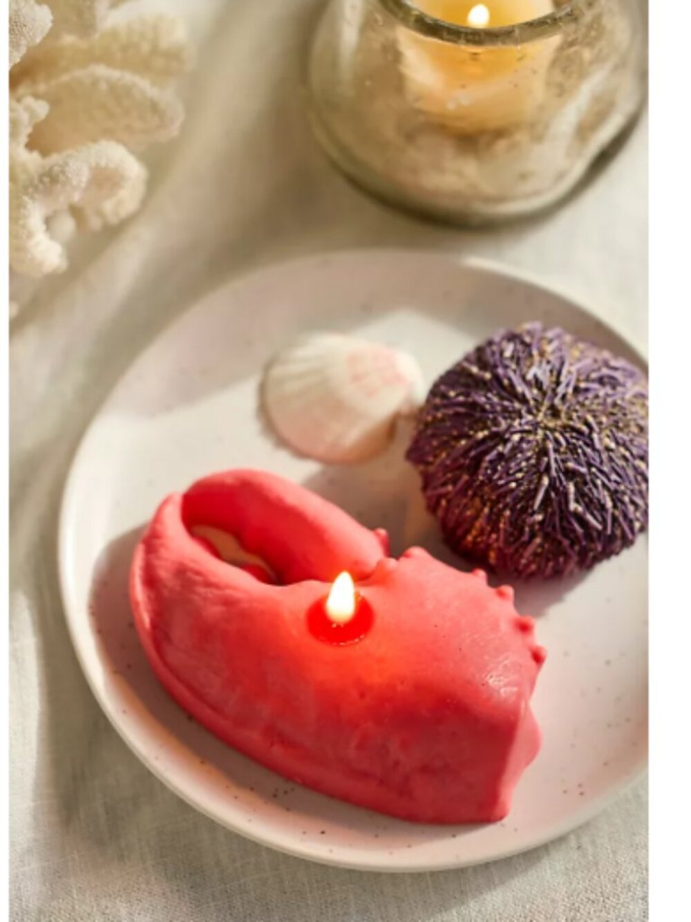 NIB Anthropologie Lobster Claw Candle
